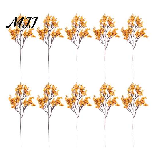 Vivid Atmosphere Room Ornaments 10Pcs Babys Breath Artificial Flowers, Real Touch Fake Silk Flowers Versatile Vase Flower Fillers for Home Indoor