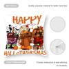 Halloween Prints Cushion Cover Anti-dustmite Pillowcase Invisible Zipper Silky Short Plush Sofa Cushion Cover