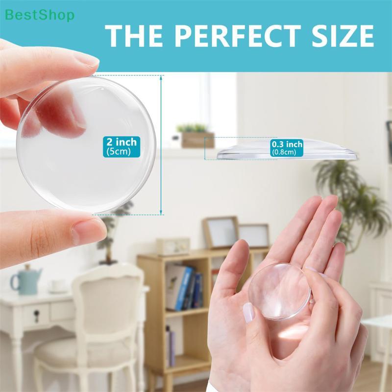 Transparent Door Handle Anti-collision Silicone Stickers, Cabinet Door Silencer,Door Stopper Bumper Self-adhesive Stickers