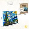 World Famous Van Gogh Paintings Micro Diamond Block Netherlands Toys The Starry Night Collection Small Construction Brick With Light