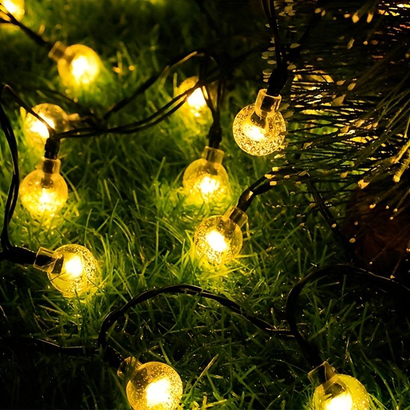 20~200LED Solar String Lights Outdoor Crystal Fairy Light Christmas Garland 8 Mode Waterproof Patio Light for Garden Party Decor
