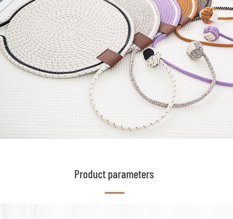 Influencer Cat Paw Woven Cotton Mat: Sleeping Pad & Scratching Post