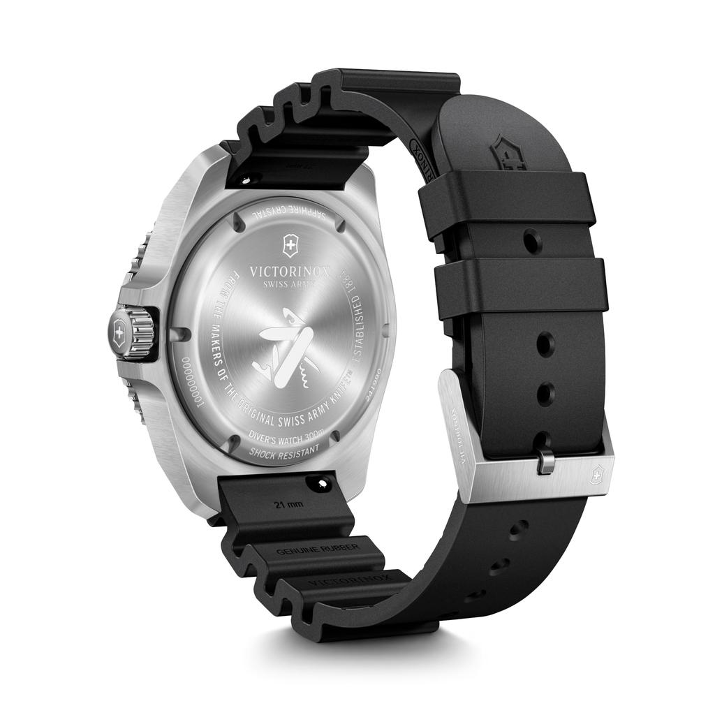 VICTORINOX DIVE PRO Stainless Steel Case Black Black Rubber Quartz Brand Black 241990 Men's Watch, (316L), Dial, Strap, Movement, Waterproof, Analog,