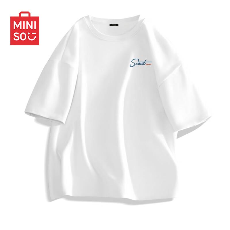 MINISO Men's Summer Pure Cotton Loose Fit T-shirt