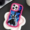 Yugioh Seto Kaiba Phone Case for iPhone 17 16 15 14 13 12 11 Air Pro Max Plus Red Soft TPU Wavy Edge Cover