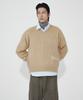 Hoite Het Mohair V Neck Knit (Beige)