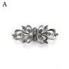 New Alloy Press-button Brooch Flower Diamond-set Cotton Coat Pair Buckle Clothing Scarf Buckle Anti-exposed Pin