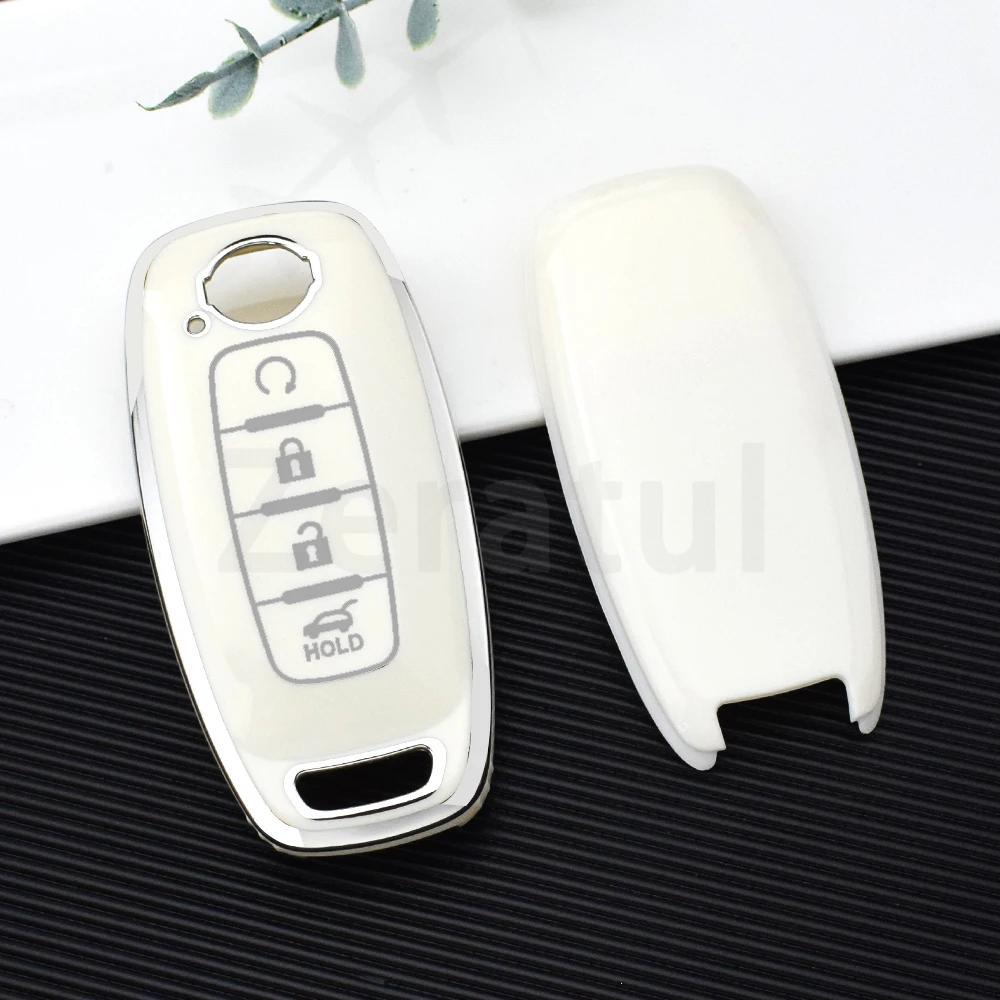 

3/4 Buttons Auto Remote Shell Fob Holder For Nissan X-Trail T33 Qashqai J12 Teana Tpu Car Key Case Cover Accessories