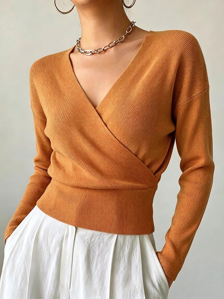 Women's Knitwear, Solid Color, Long Sleeve
