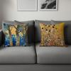 Vintage G-Gustav K-Klimt Flower Garden For Sofa Car Office Cafe Soft And Comfortable Double-Sided Printing Pillow Cover
