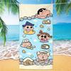 Extra Large Kids Quick Dry Bath Towel Cartoon Character Digital Print Double Sided Flannel Microfiber Beach Towel