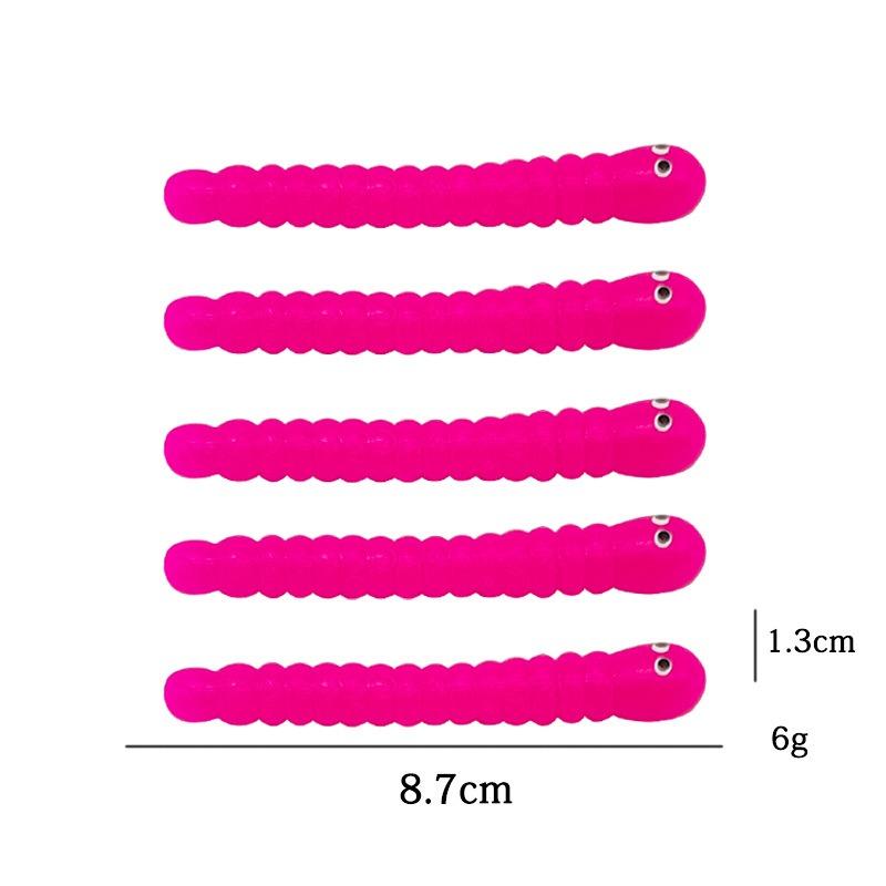 5PCS Caterpillar Pull Worm Fidget Toys Stretch String TPR Rope Sensory Stress Relief Anti Anxiety Toys for Autism ADHD