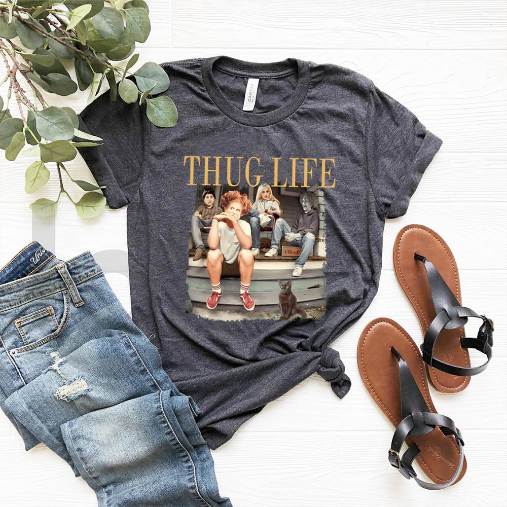 Thug Life Halloween Bad Witches T Shirt Retro Witches Movie Shirts Halloween Character Top Halloween Sanderson Sisters Gift