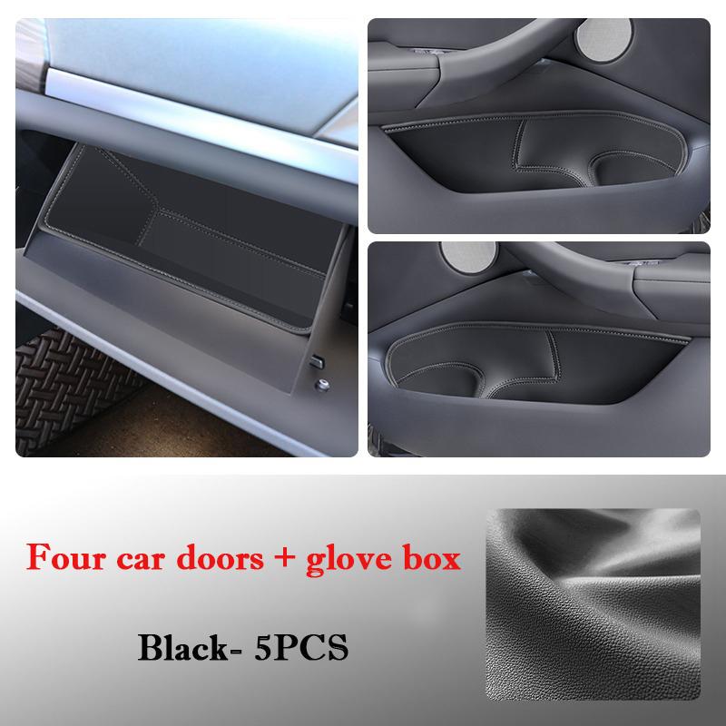 For BMW X1 iX1 2016 - 2026 Car Door Slot Storage Box Leather Protective Pad Cover Glove Box Storage Barrel Interior Accessories