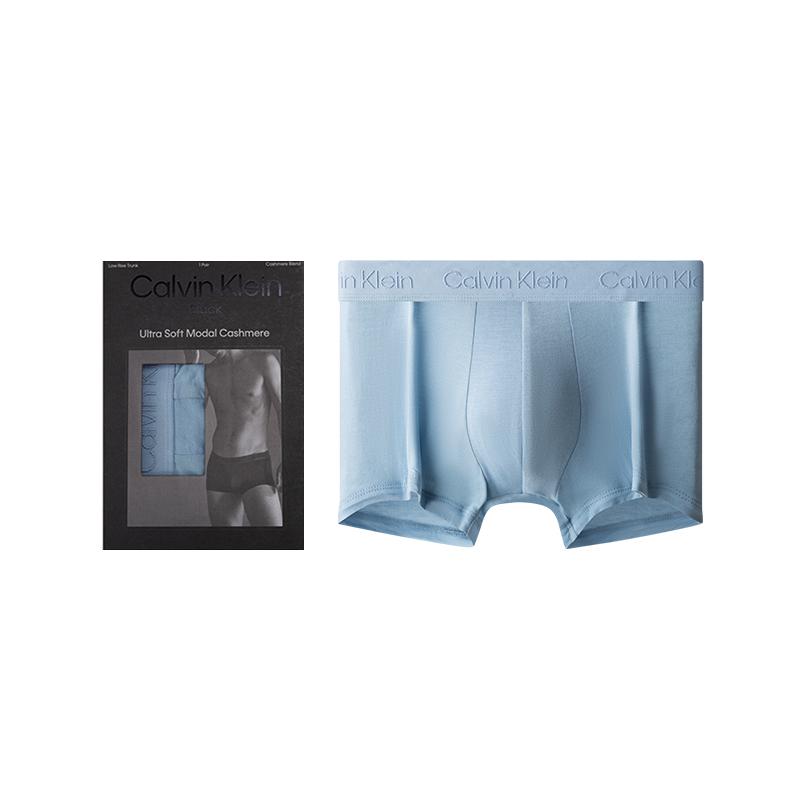 

Calvin Klein Black Label Letter Waistband Boxer Shorts Men Underwear Blue NB3327-8I3 M