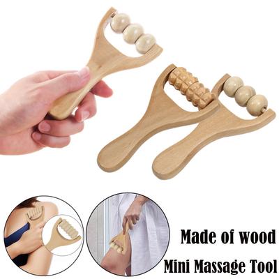 1Pcs Wooden Massage Rollers Neck Roller Massager Wooden Trigger Point Roller Massager Muscle Roller for Back Face Waist Leg Arm
