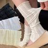 Kawaii Style Mesh Leg Warmers Lace Ruffle Boot Cuffs Thin Socks Casual Lace Leggings Women Wear