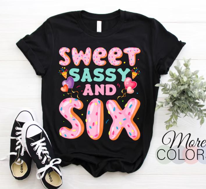 New T-Shirt Sweet Sassy And Six Yrs Years Crown Princes Awesome T-Shirt, It's My