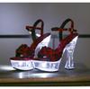 Women Nightclubs Transparent Thick Heel Luminous 14CM Sexy Sandals for Party Dance LFD-10365-112