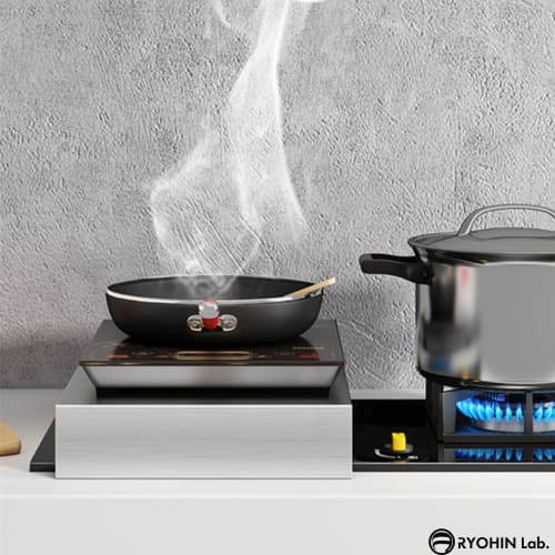 RYOHIN Lab. Gas Stove Cover, Range Cover, Protective Cover for Worktops and Cooktops, Space-Efficient, Gas, Induction, Stainless Steel, 1 Piece (Silve