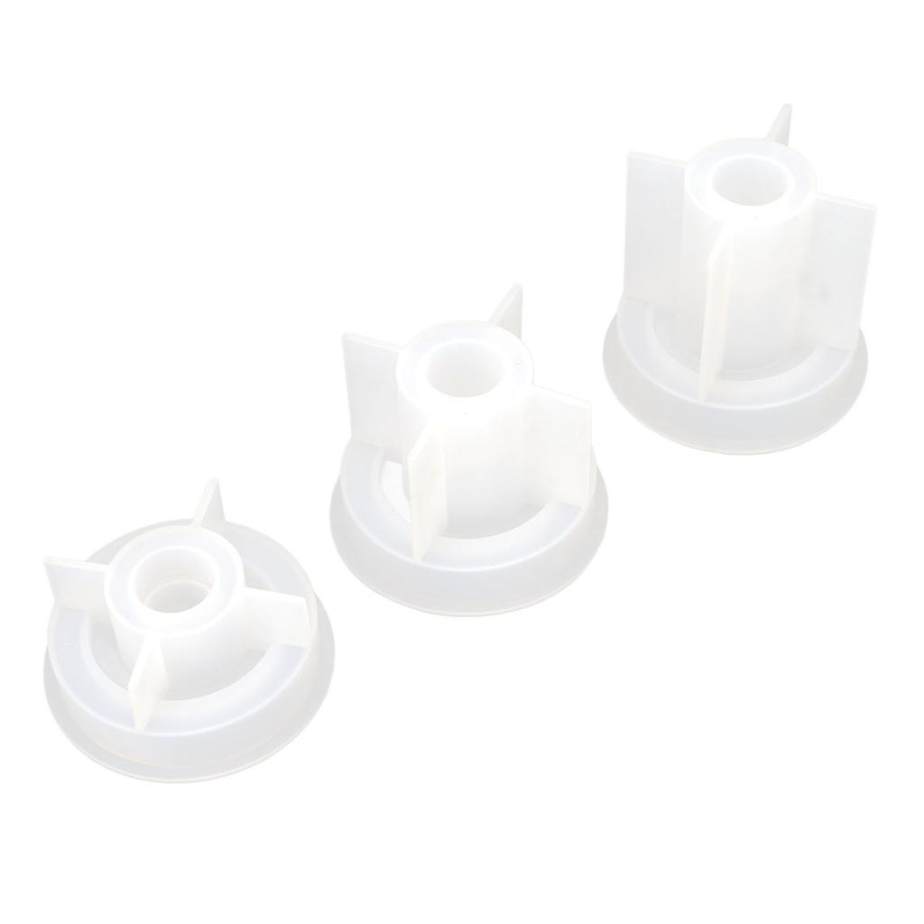 3pcs 3D Silicone Candle Holder Mold Round Stable Base Easy Demold DIY Candle Holder Making Mold