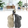 Of Pair A Beige Grey Elephants Animal Handicrafts Living Room Decoration Gift
