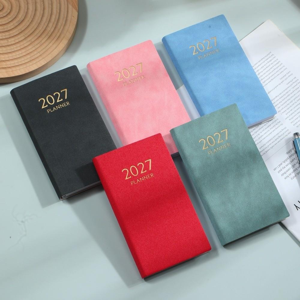 PU Leather Daily Planner Notebook 2027 Travel Planning Journal  School Students