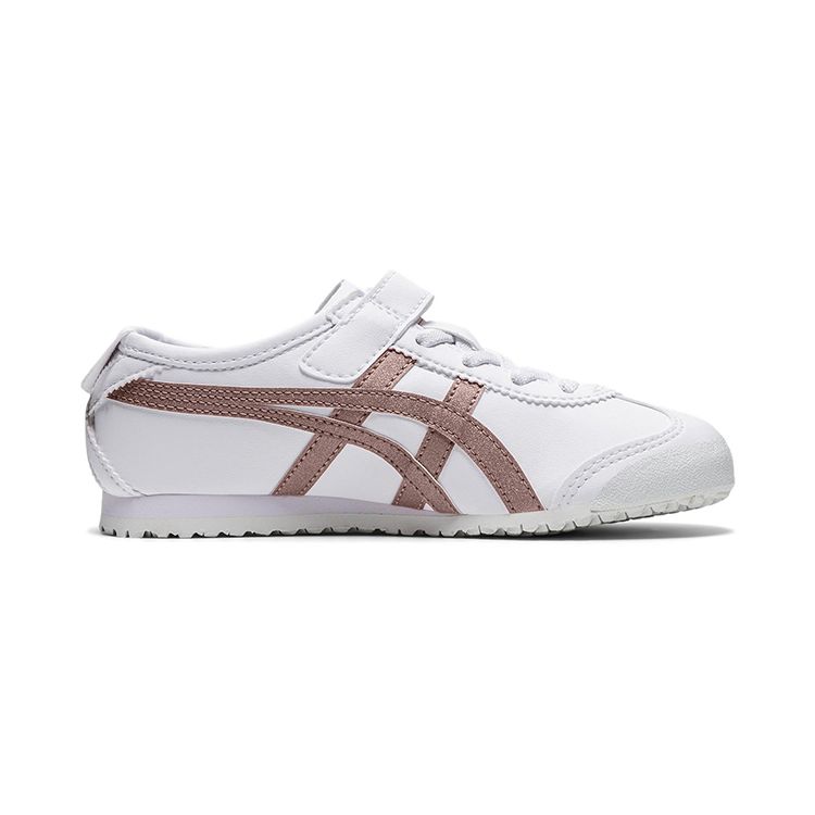 Onitsuka Tiger Candy Glitter Comfortable Low-Top Kids Running Shoes Kids sneaker White Rose-Gold 1184A170-100