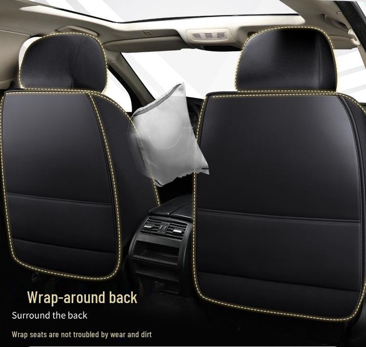 Napa Leather Full Coverage Front Car Seat Covers - All-Season and Universal Fit