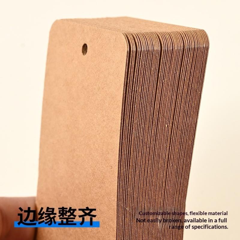 Pack Of 100 Blank Rectangular Hang Tags With Rounded Corners Paper Tags For Products And Branding Blank Kraft Paper Price Tags