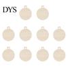 Decorative Hanging Props 10Pcs 2D Wooden Christmas Ornaments, Blank DIY Craft Tags, Wood Slices for Painting Tree Decorations, Unfinished Xmas Holiday