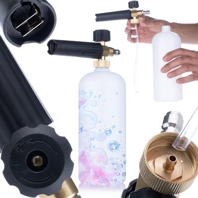Canhão de Espuma 1000ml para Lavadora de Alta Pressão – Alta Capacidade e Regulagem do Ângulo do Jato | Engate Rápido | Construção Robusta
