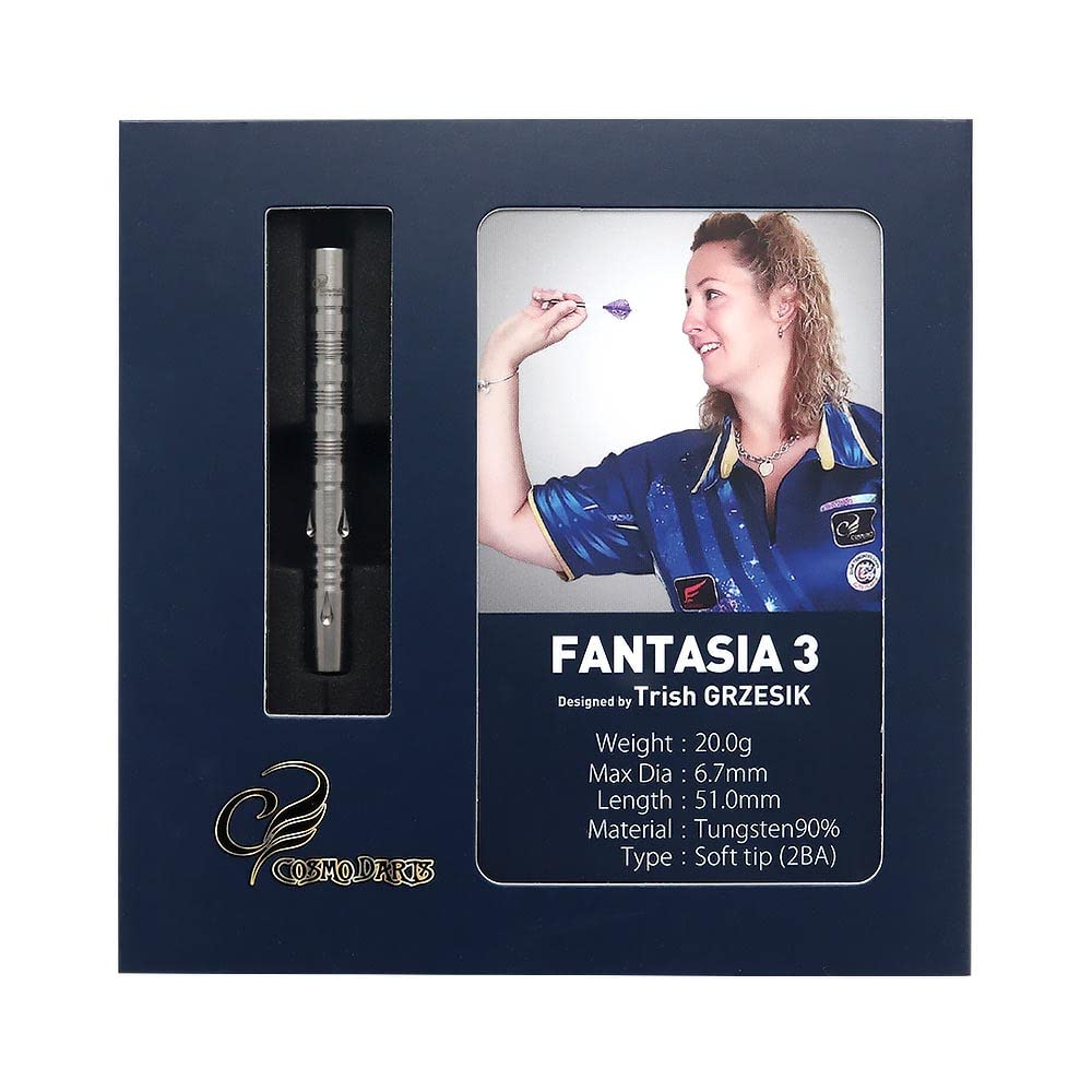 COSMO DARTS FANTASIA3 2BA Trish Grasick Player Model Dart Barrel Dart Set
