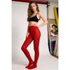 PESENAR Ladybug Red and Black Polka Dot Footed Tights Opaque Pantyhose for Halloween Cosplay and Costume Party