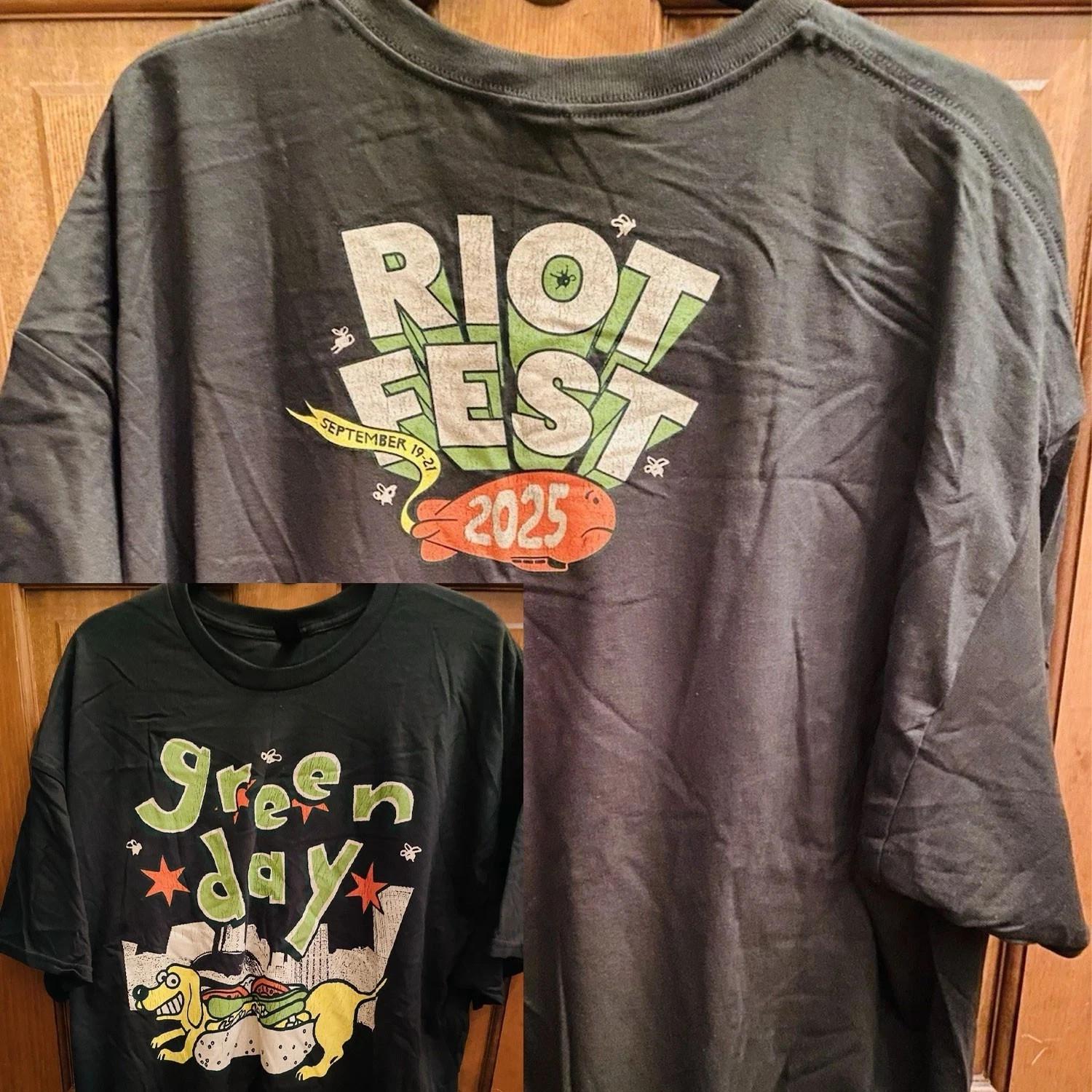 NEW NEW Green Day Tour Chicago IL Riot Fest 2026 Shirt All Size S-5XL XL