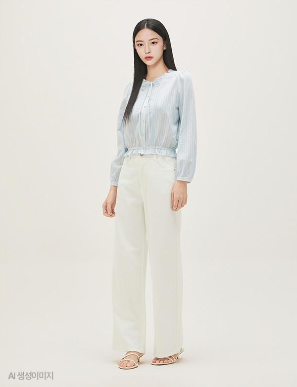 ROEM Linen Wide Denim Rmtjg25G03