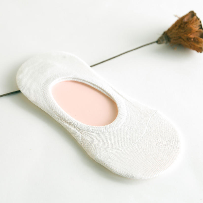 Women's Summer Candy Color Silicone Light Mouth Solid Color Invisible Boat Socks