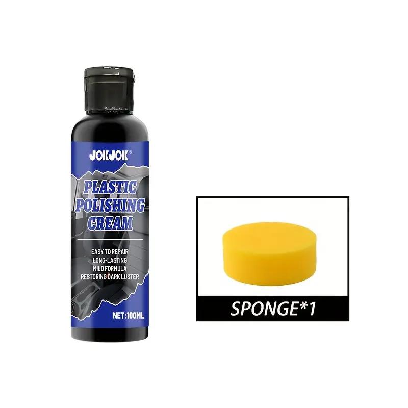 

Car Interior Renewal Wax | Dashboard, Bumper, Seat and Tire Coating Enhancer, Black Plastic Parts Repair | ABS Resin 100ml