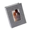 Fotoalbum 4x6 für 100 Fotos, vertikale Einstecktaschen, Fotoalbum mit Leinenbezug für Hochzeit, Familie
