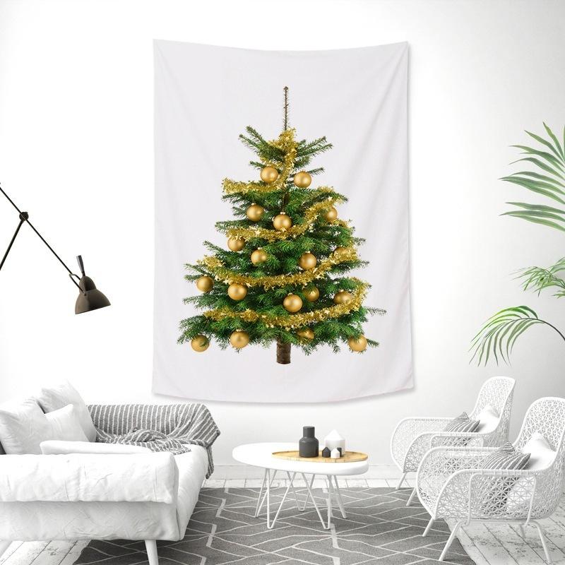Christmas tree tapestry holiday party decoration  background cloth living room bed dormitory  home