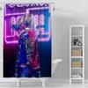 Tenda da Doccia Harley Quinn Tessuto in Poliestere Impermeabile Pittura Colorata Tende da Bagno Decorazione Bagno di Casa Tenda con Ganci