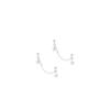 VOQ Double Star Stud Earrings for Women Romantic Tassel Ear Chain Silver Color Pierced Earring Fashion Jewelry Wholesale