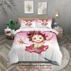 Süßes Cartoon-Mädchen Bettwäsche-Set Einzelbett Doppelbett Queen-Size Bettbezug-Set Ohne Füllung Geburtstagsgeschenk Für Mädchen Heim Schlafzimmer Dekorationen