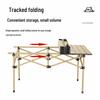 Outdoor Foldable Aluminum Table and Chair Set - Portable Picnic and Camping Roll-Up Table