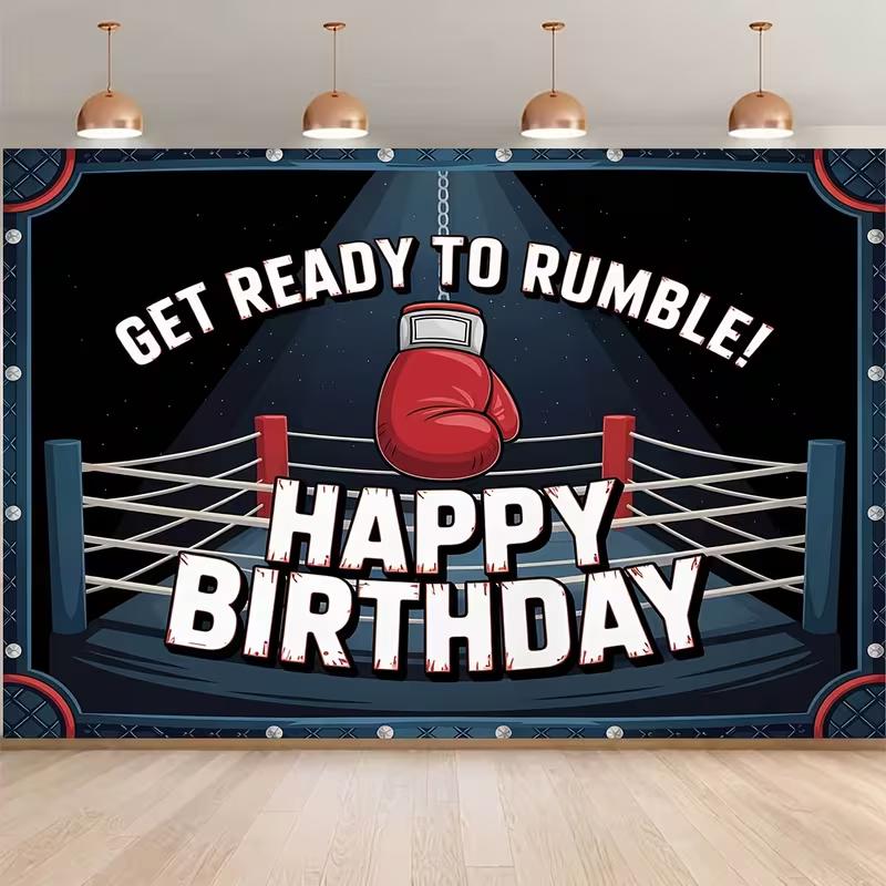 2D Get Ready to Rumble Birthday Background 47.2x31.5inch/120*80cm