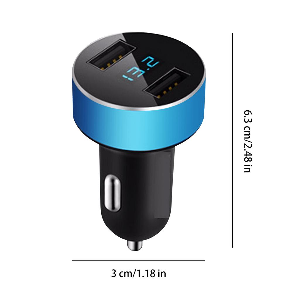 Podwójny interfejs USB Ładowarka samochodowa 4.1A Mini Adapter Zapalniczka samochodowa Wielofunkcyjny Telefon komórkowy Szybkie ładowanie Bezpieczna ochrona