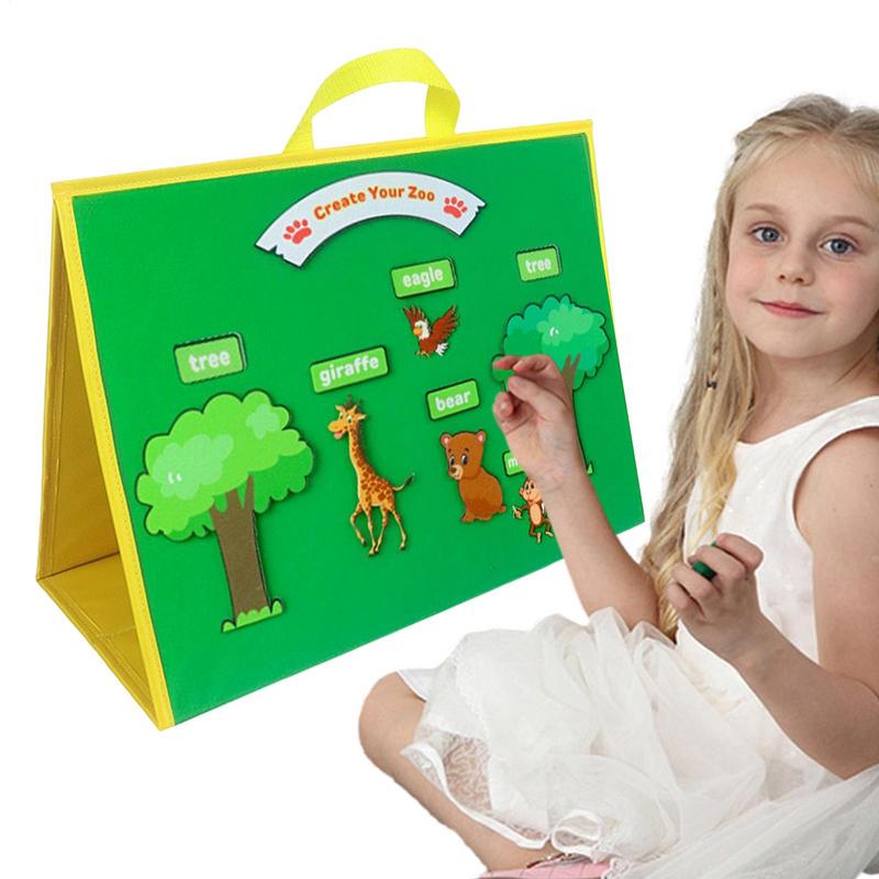 Teaching display board,felt board,classroom interaction background props,handheld,portable,foldable,Large size background board