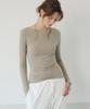 LETTERA Boat Neck Slim T-Shirts