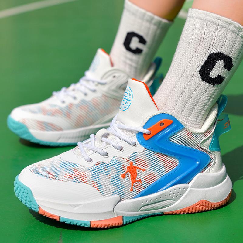 Boys basketball shoes medium and large children non-slip breathable classmates boys sports shoes elementary school children boys sports shoes