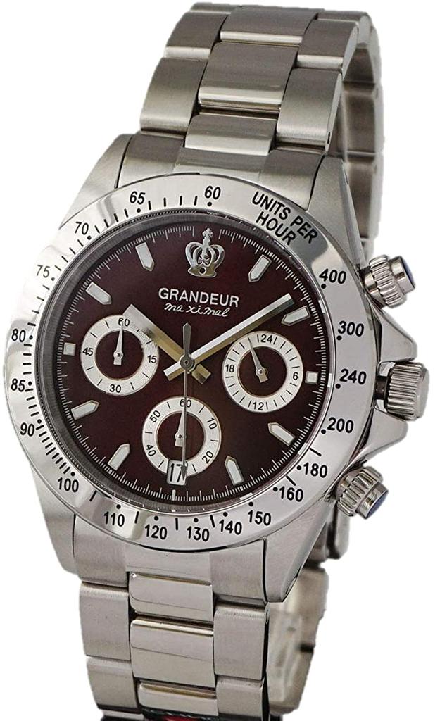 Grandeur Made in Japan 10 ATM Water Resistant Chronograph Watch JGR004W2 [GRANDEUR] Men's